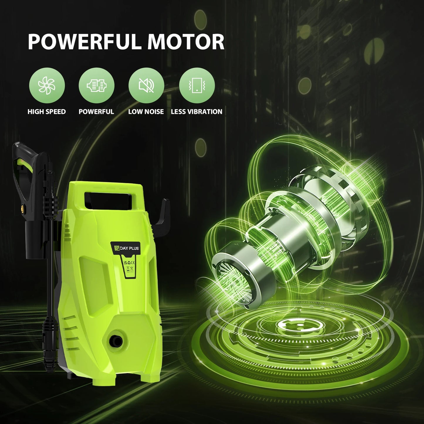 DayPlus 5000W High Pressure Washer Portable Jet  Car Patio Garden Driveway Cleaner 350Bar/5000PSI