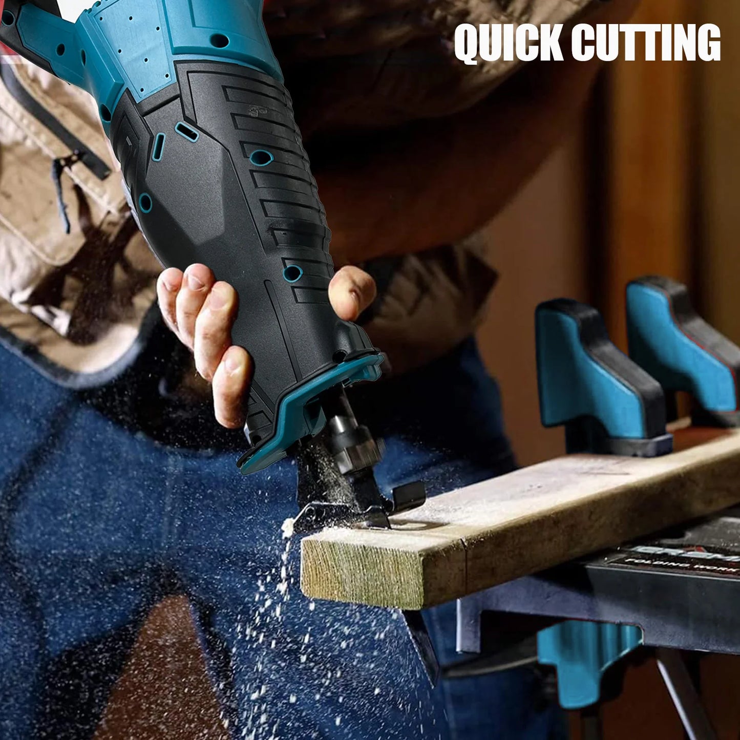 Makita DJR185Z Reciprocating Saw Cordless 18V Li-ion Battery PVC Pipe Cutting w/2Battery
