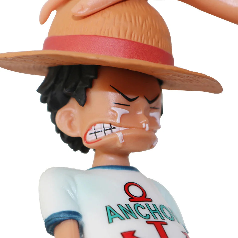 18cm One Piece Anime Figure Four Emperors Shanks Straw Hat Luffy Action Figure