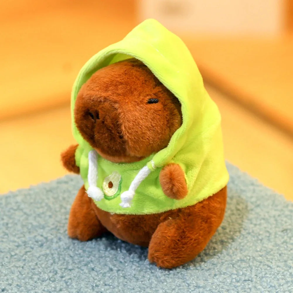 Cute Capybara Plush Toy Hoodie with Wings Simulation Doll Small Size Stuffed Animals