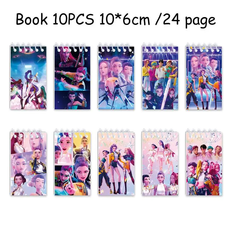 NEW Kpop Demon Hunter Decoration Birthday Supplies Kpop Birthday Theme Ballons Plate Cup Napkin Gift Bag Background Party Favor
