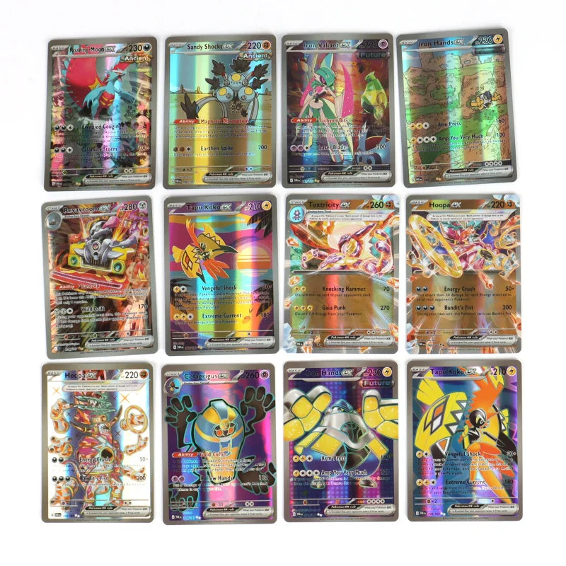 60/100Pcs English Pokemon Card 1996 Year Shining Charizard Pikachu Mewtwo trade Card Kids Pokemon Toy
