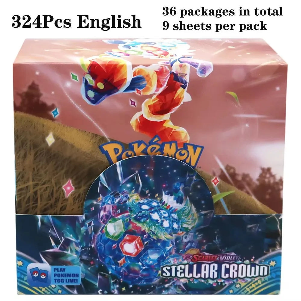 2025 324Pcs Pokemon Cards Sun & Moon Evolutions Unified SHINING Booster Box Collectible Tradiner Card Game toy
