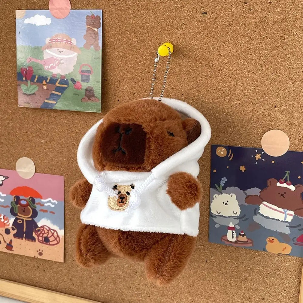 Cute Capybara Plush Toy Hoodie with Wings Simulation Doll Small Size Stuffed Animals
