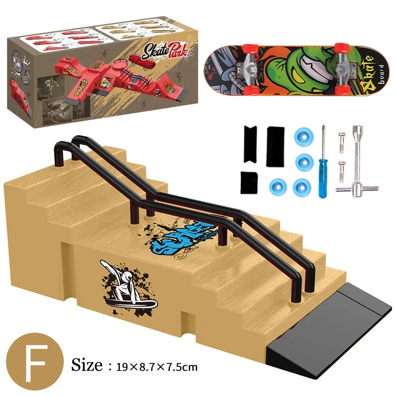 Children Finger Sports Toys Finger Skateboard Game Park Site Set Gift Toys