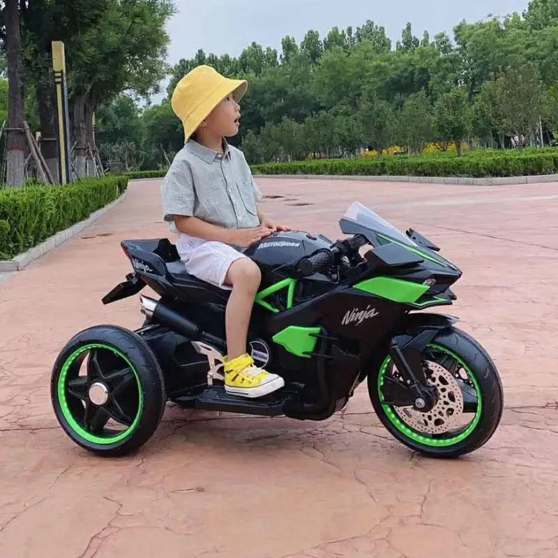 1.1M Long Children Electric Two Wheeled Rechargeable Drive Motorcycle For 3-9 Years Kids Ride On