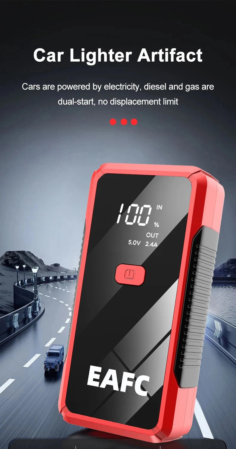 12V Car Jump Starter 600A-2000A Car Battery Starter Booster Emergency Start Portable Power Bank