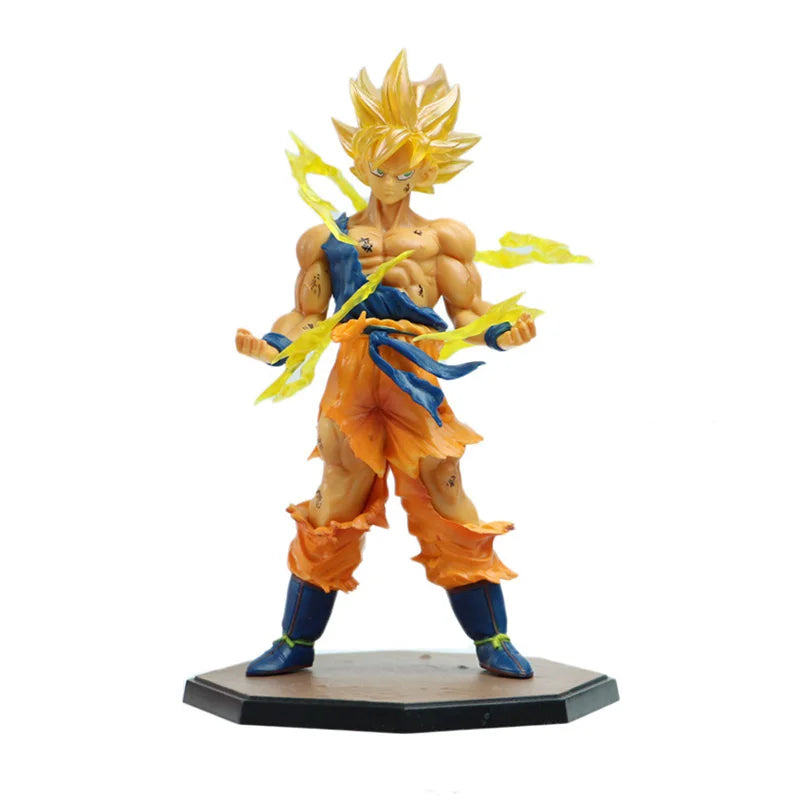 Hot Anime Dragon Ball Son Goku Super Saiyan Figure 17cm/6.69in Action Figure Model Gifts Collectible Figurines for Kids