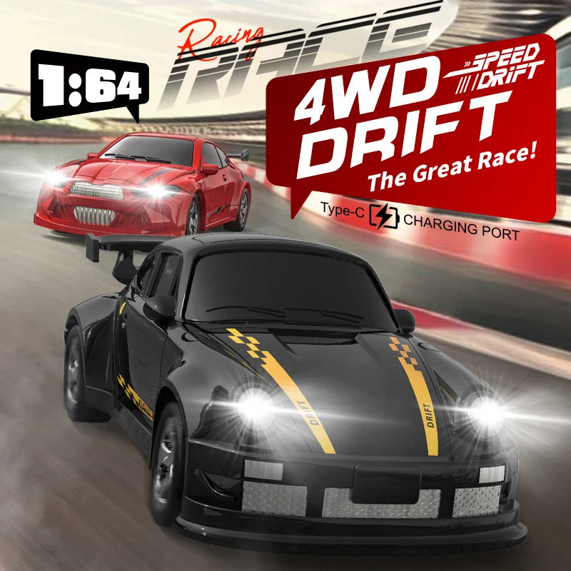 2025 New Kf20 1:64 Drift Rc Car Full Proportions Desk Competition Toy Ideal Gifts