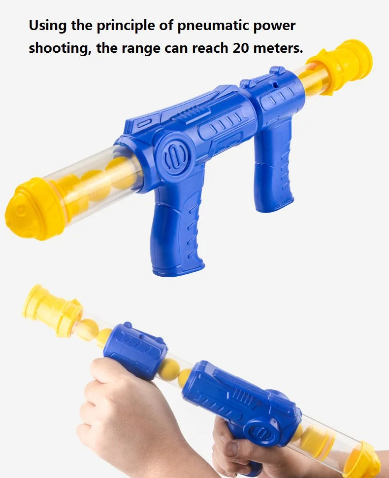Hungry Shooting Duck Toys Air-powered Gun Soft Bullet Ball With Light Electronic Scoring Games for Kids