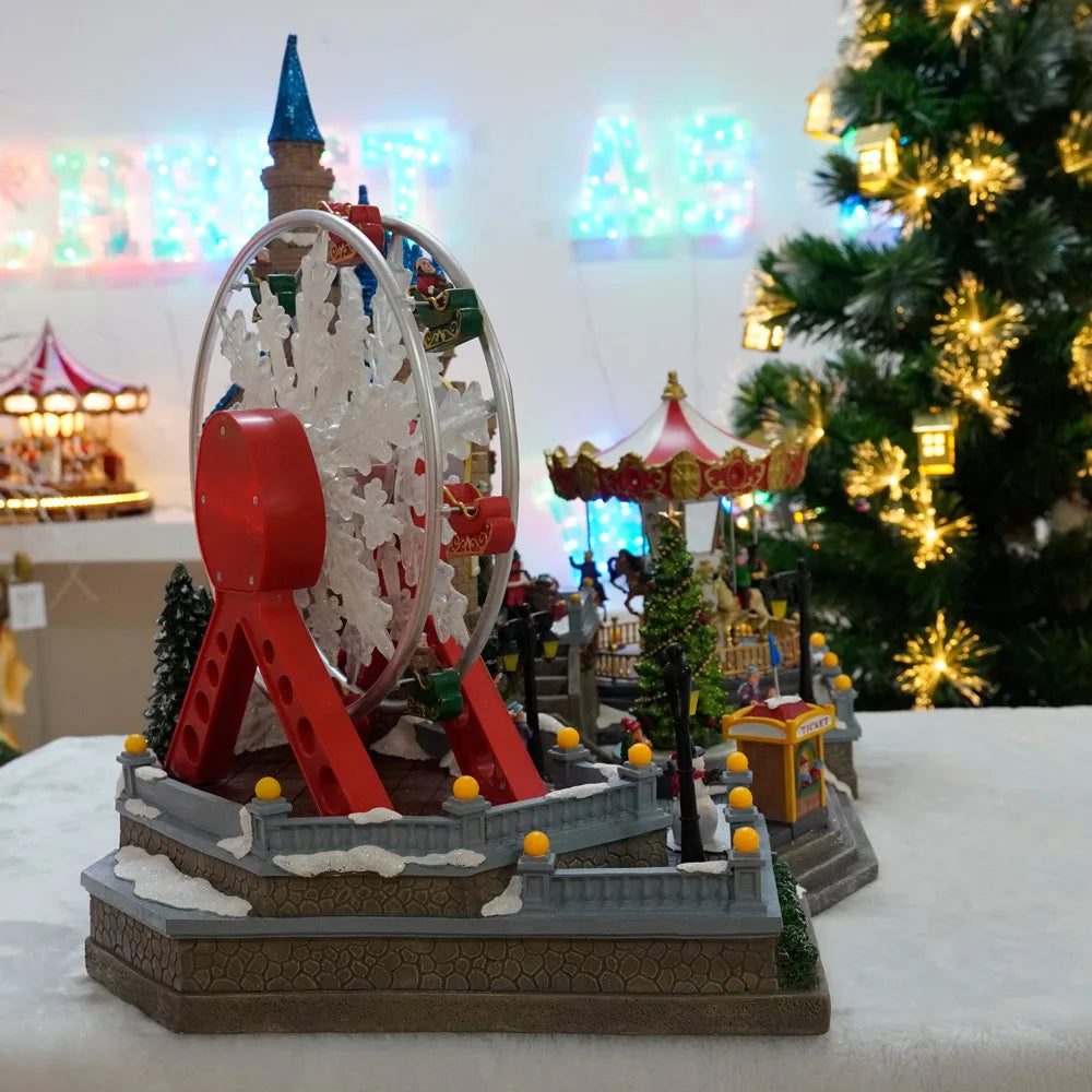 Music house European castle amusement park Christmas decorations holiday gifts ornaments lanterns lighting fixtures