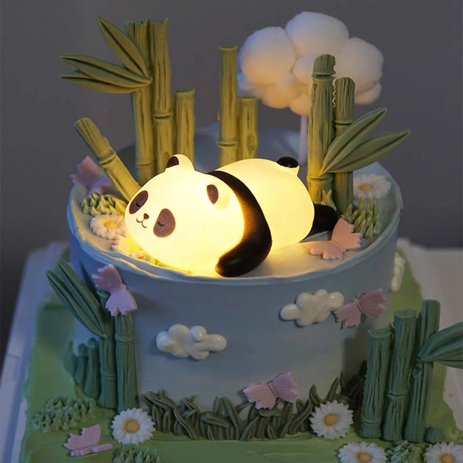 New Panda LED Night Light Living Room Plastic Lamp Bedside Decor