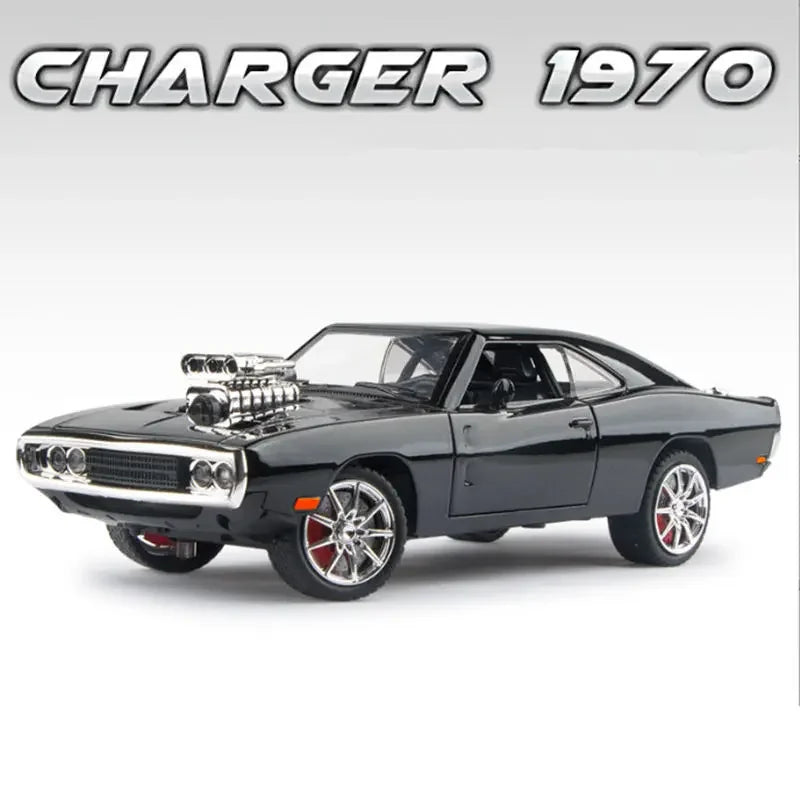 1:24 Dodge Charger Alloy Muscle Car Model Die-cast Vehicles Sports Car Model Simulation Sound And Light