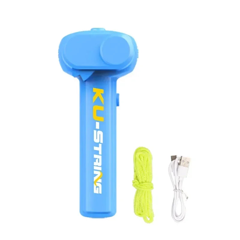Light Toy String Glow In The Dark String Rope Launcher Luminous Portable Handheld String Stress Relief Toys For Kids