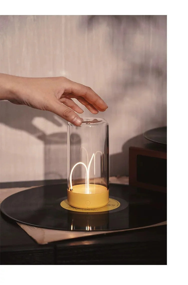 Portable quantum wire ambient magnetic light Type-C charging, for bedroom, study, Christmas gift