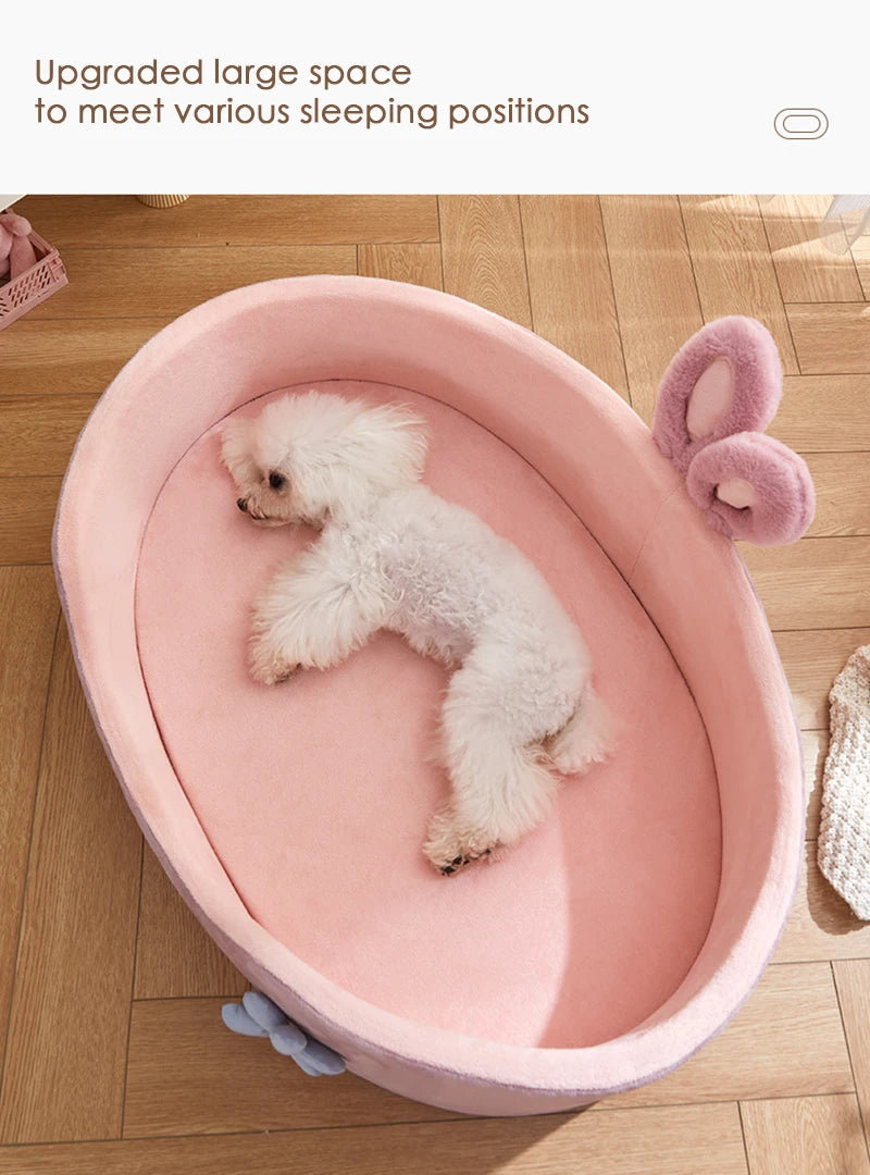 Detachable Washable Dog Sleeping Bed Soft Comfortable Warm Cat Bed for Four Seasons