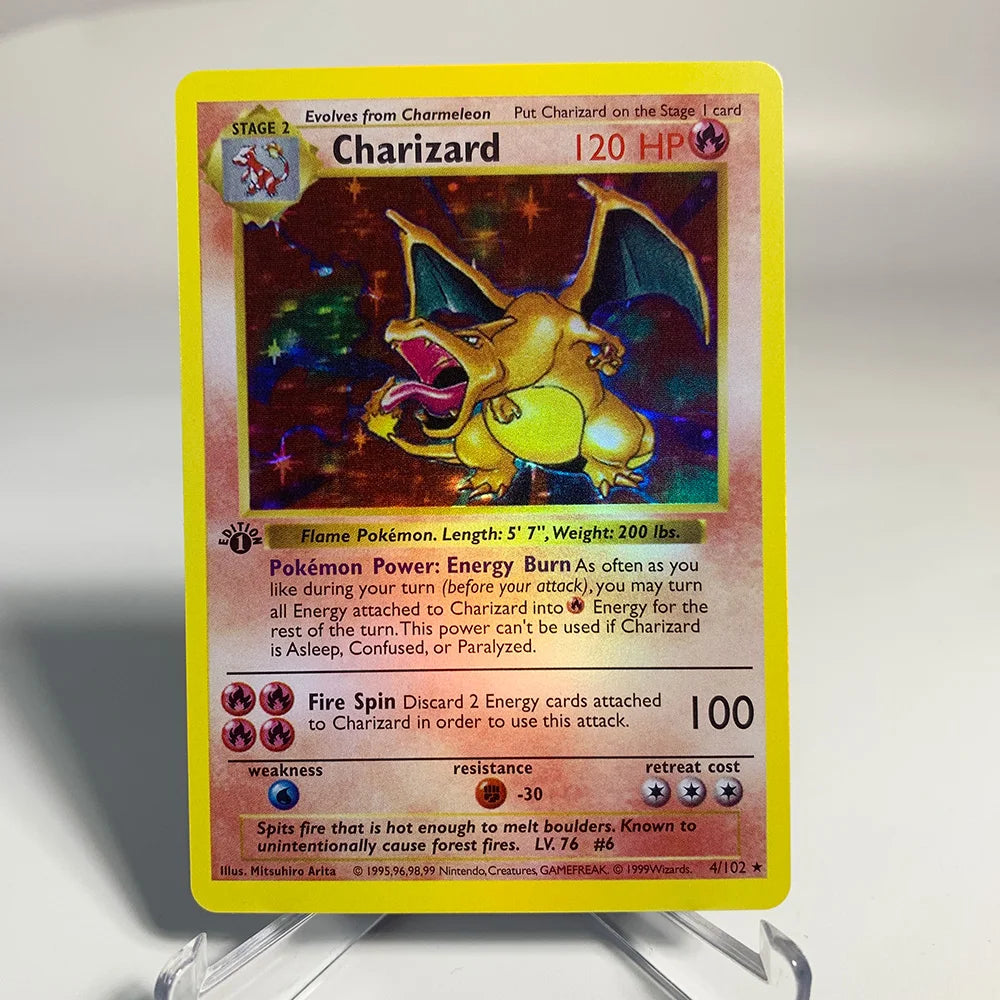 Charizard Pokemon Cards Shining CHolographic Ex GX VMX Hobbies Rare Collection