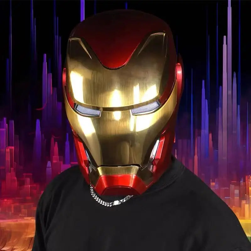 Hot 1:1 Iron Man MK50 Wearable Figures Helmet Deformation Voice Activated Around Derived Animation Marvel Model Toy