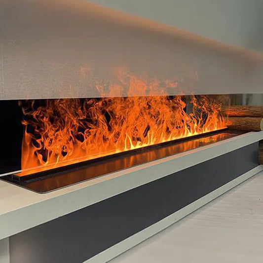 Water Vapor Fireplace Germicidal UV Lamps Customized 3D Flame Electric Fireplace Tv Stand