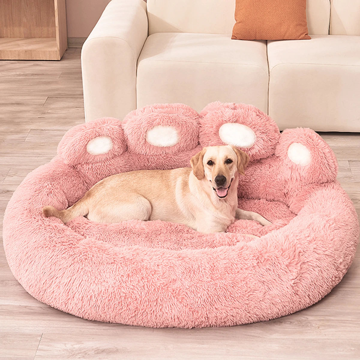 Fluffy Dog Bed Warm Large Pet Products Sofa Baskets Pets Kennel