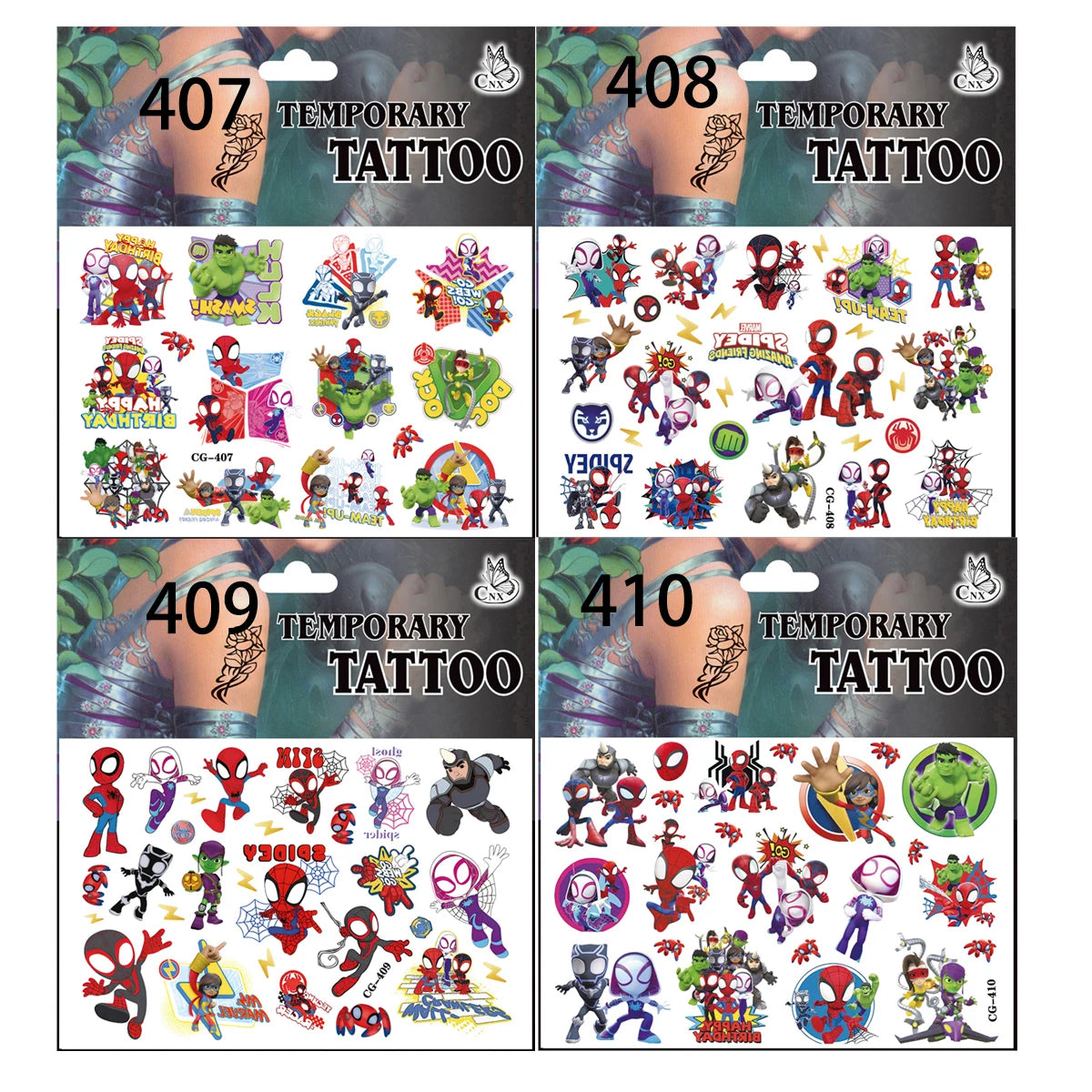 Spidey And His Amazing Friends Party Supplies Kids Favor Gift Stampers Stickers Spiderman Christmas Party Decor Bags Stuffer