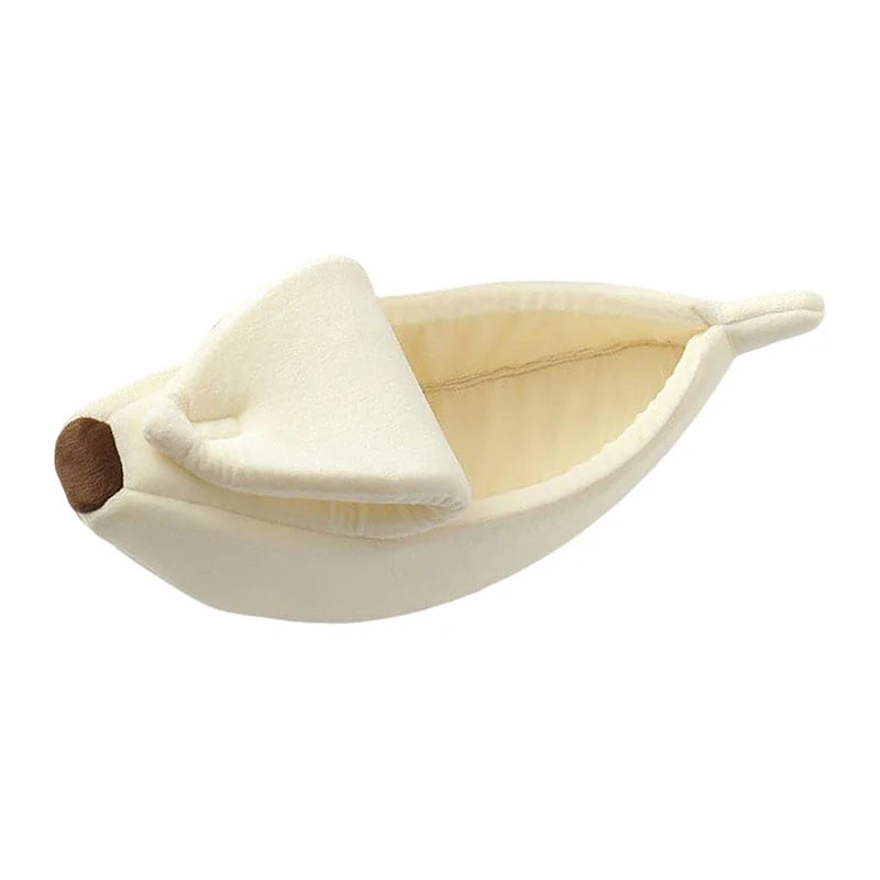 Banana Cat Bed House Cute Cozy Beds Warm Durable Portable Pet Basket Kennel