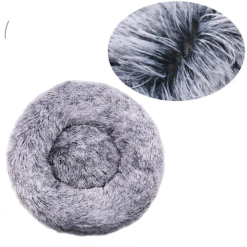 40-90cm 6 Sizes Round Super Soft Pet Bed for Large Dog & Cat