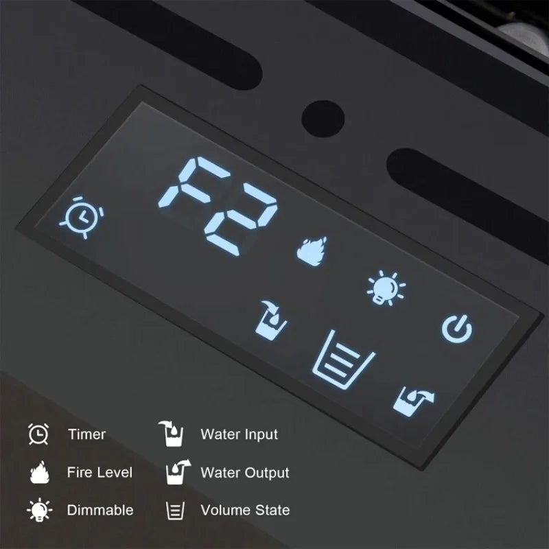 3D Vapor Electric Fireplace For Living Room Smart Simulated Flame Atomization App Control Fireplace TV Stand