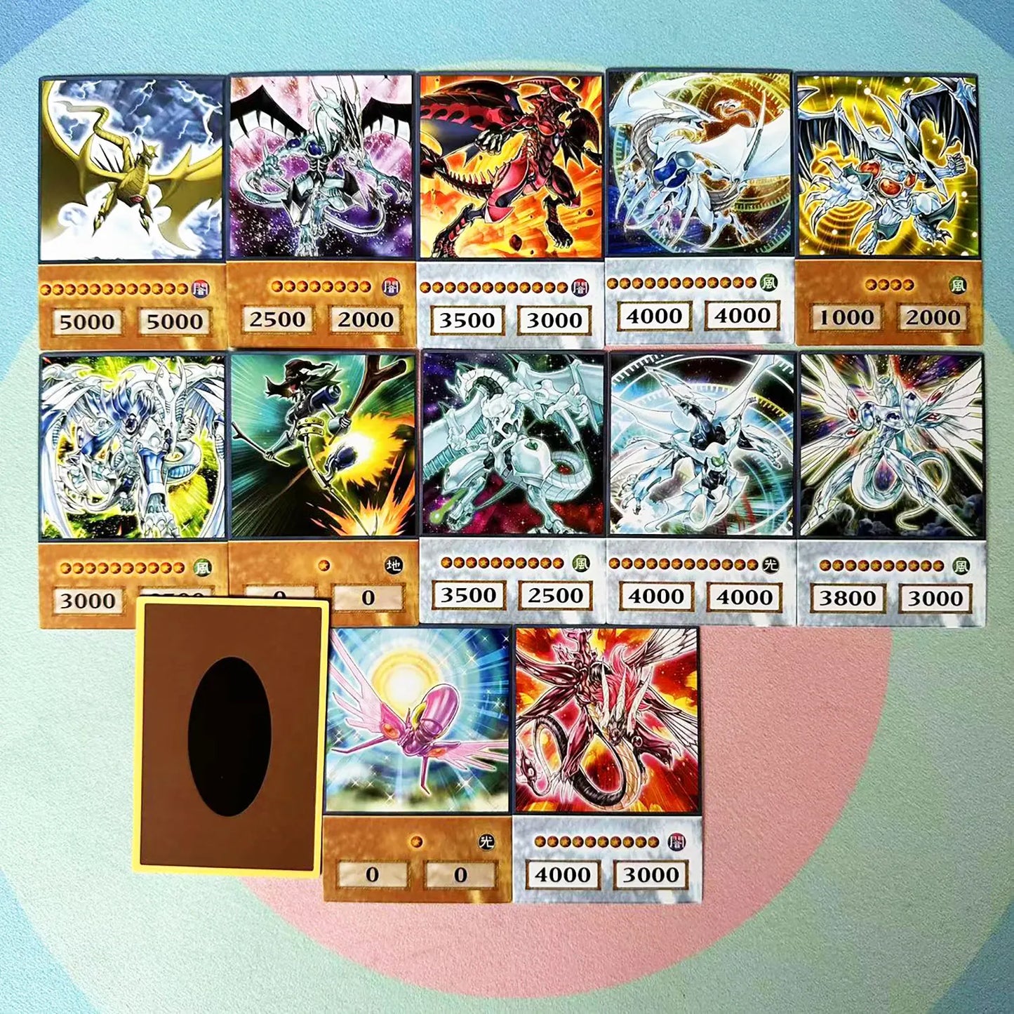 100pcs Yu-Gi-Oh Anime Style Cards Blue Eyes Dark Magician