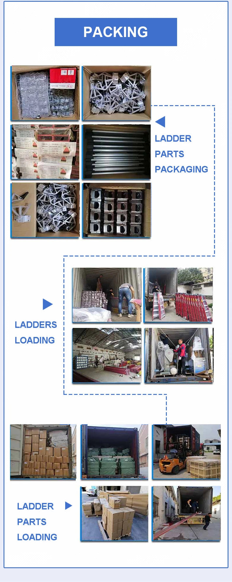 EN61478 Fiberglass Single Section Straight Strengthen Step Support And Handrail Ladder For Electricians