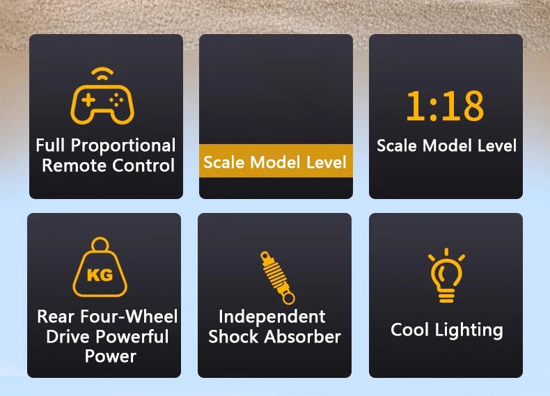 770S Alloy Tractor 19CH RC Truck 1/18 2.4G remote control Engineering Trailer Truck with Light and Sound Toys