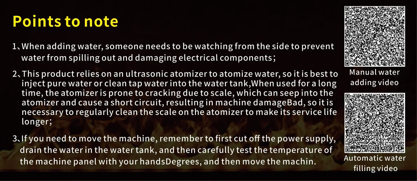 Water Electric Fireplace 3D Remote Control APP Interior Decoration Steam Mist Embedded Realistic Flame