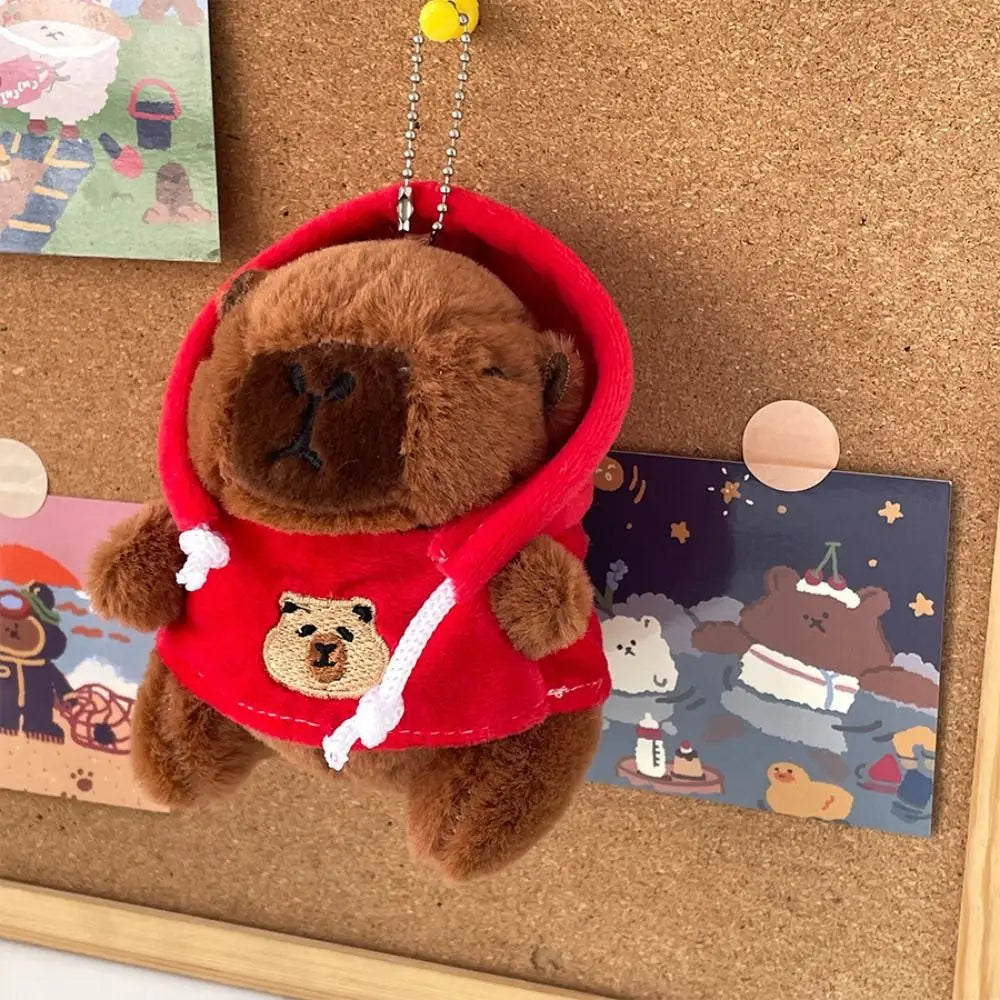 Cute Capybara Plush Toy Hoodie with Wings Simulation Doll Small Size Stuffed Animals