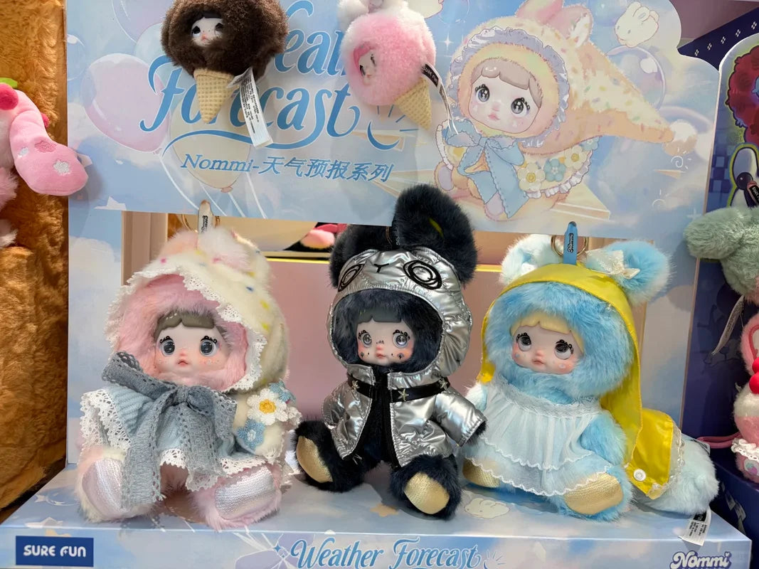 Genuine Nommi V9 Weather Forecast Plush Blind Box Nommi & Amlls Co-Branding Series Blind Box Doll Pendant Baggift