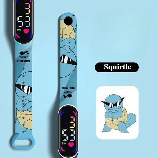 Pokemon Watch Pikachu Gengar, LED Digital Waterproof Watch for Kids