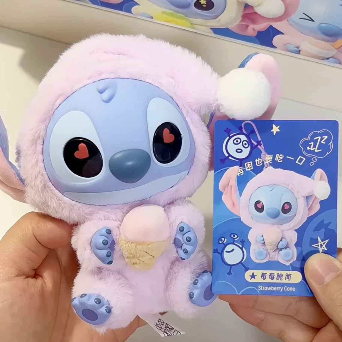 New Stitch Eat Some Thing Before Sleep Series Vinyl Blind Box Cute Doll Mystery Box Toy Adult Gift