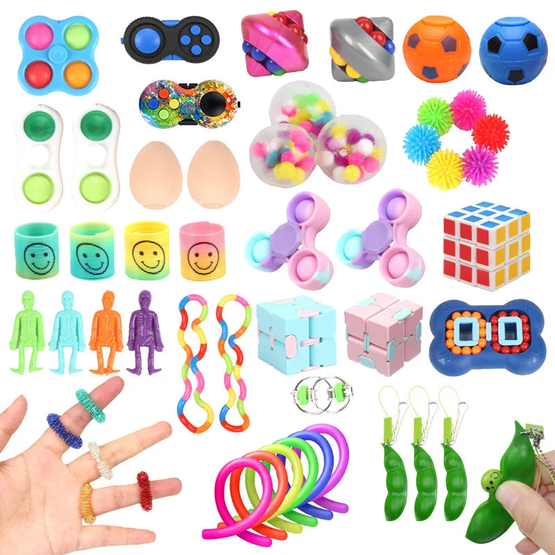 Random Mystery Fidget Toys Bag Pack for Kids Sensory Toys Stress Reliver
