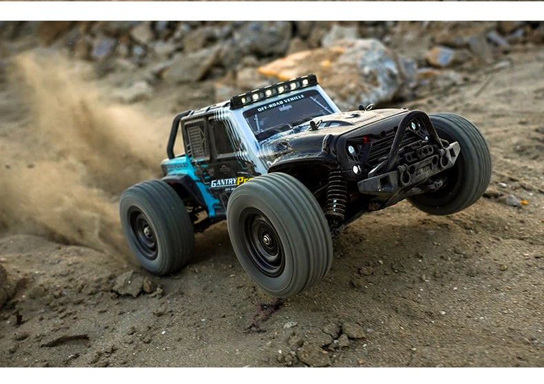 70KM/H Professional RC Car: Brushless Motor, 1:16 Scale 4WD High-Speed Off-road Climbing Vehicle W LED Light