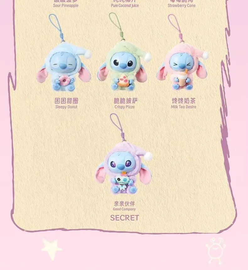 New Stitch Eat Some Thing Before Sleep Series Vinyl Blind Box Cute Doll Mystery Box Toy Adult Gift