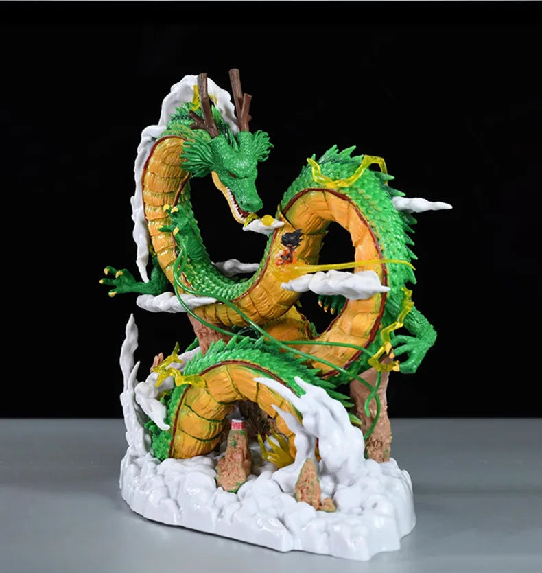 24cm Dragon Ball Anime Figure Shenron Figure Goku And Shenron Figurine Model Pvc Doll Collection Toy