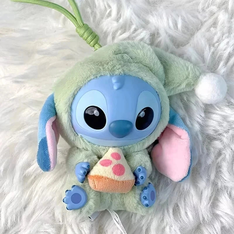 Mystery Disney New Stitch Eat Some Thing Before Sleep Series Vinyl Blind Box Bag Pendant Cute Plush Doll