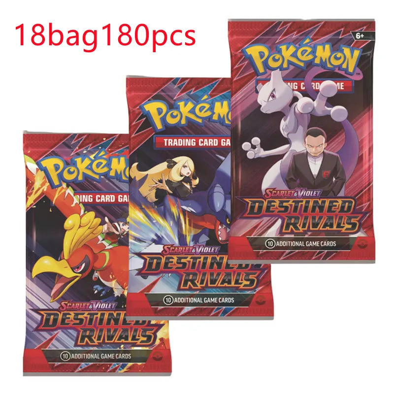 360Pcs Pokemon Destined Rivals Prismatic Evolutions Card Stellar Crown 151 Ultra Prism English Booster Battle Transaction Card