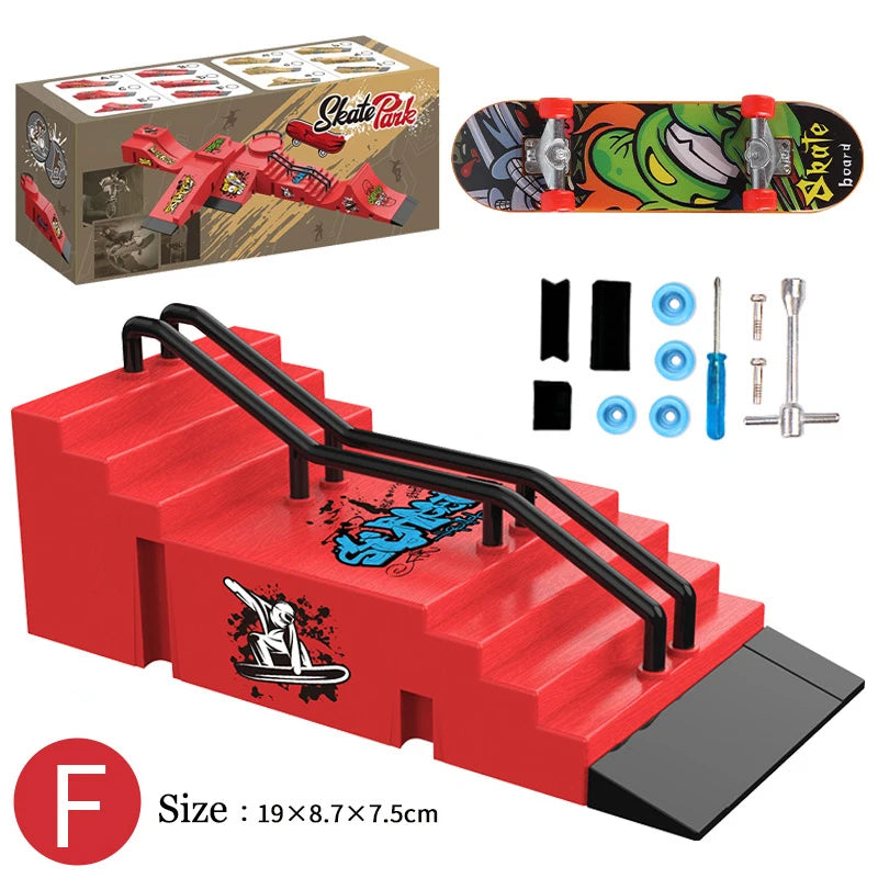 Children Finger Sports Toys Finger Skateboard Game Park Site Set Gift Toys
