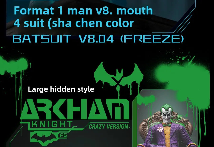 New F5 Batman Arkham Knight Assembled Model Blind Box 11style 10cm Action Figure Collection Model Toys