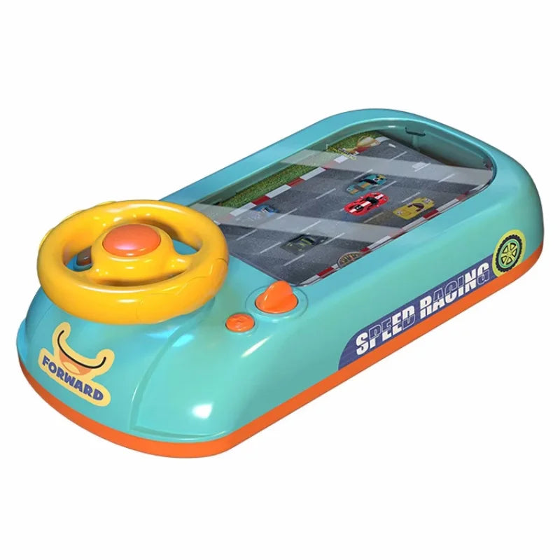 Racing Car Electronic Adventure Game Steering Wheel Driving Toy Children Simulation Vehicles With Music Sound For Kids