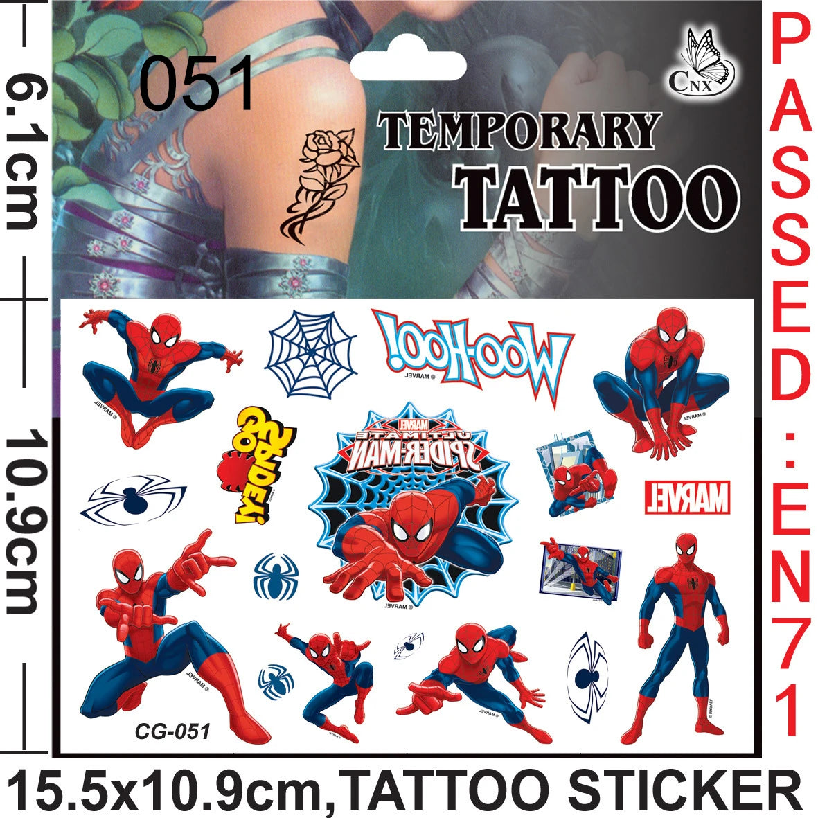 Disney Spiderman Party Kids Favor Toys includes Slap Bracelets Tattoo Stickers Blowouts Gifts Bags Set for Party Decorations