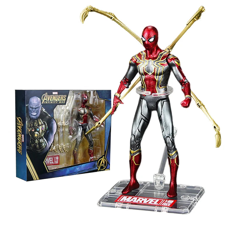Spider Man No Way Home Action Figure Peter Parker Gold Black Red Model  Adult Collectible Toy