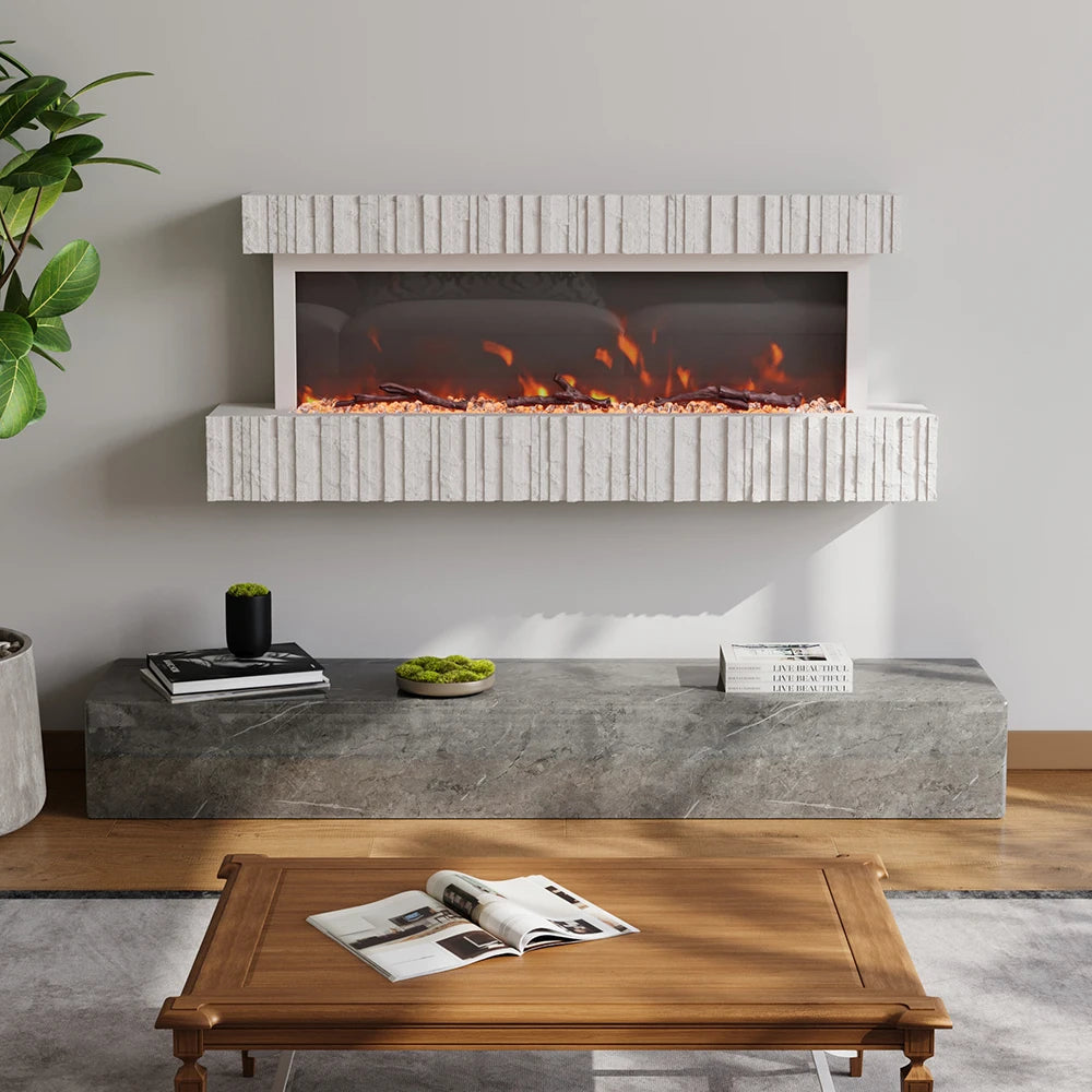 Wall Mounted Electric Fireplace with Remote Control Home Decoration for Living Room