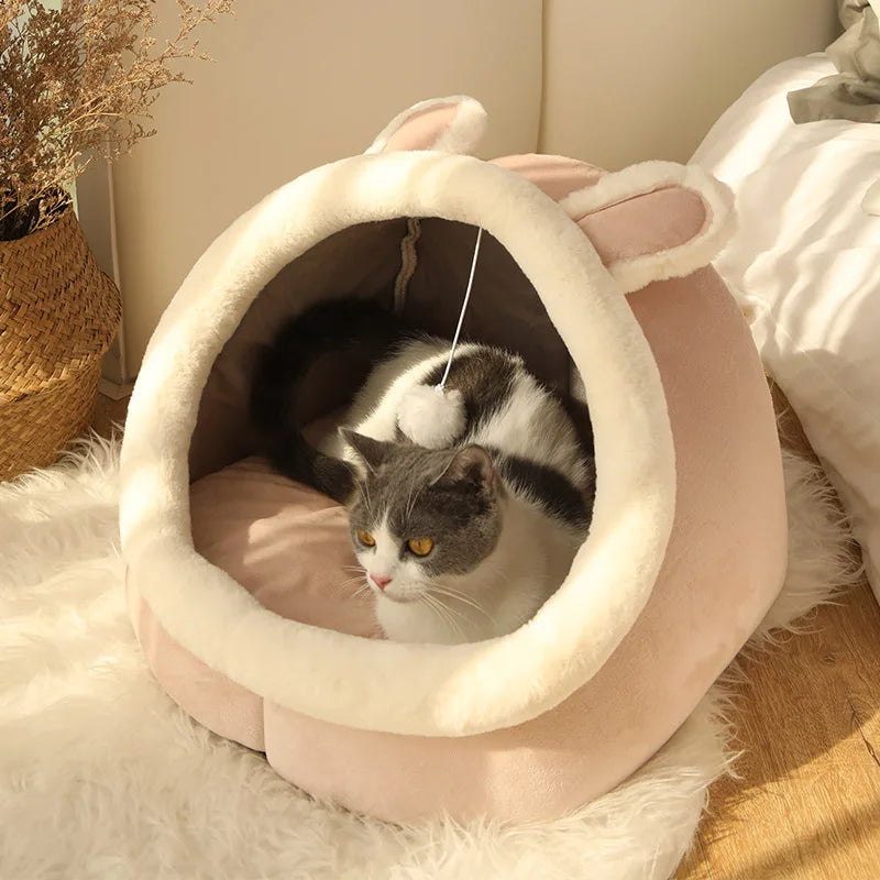 Deep Sleep Cat Bed Foldable Washable Bed for Small Dog Cats