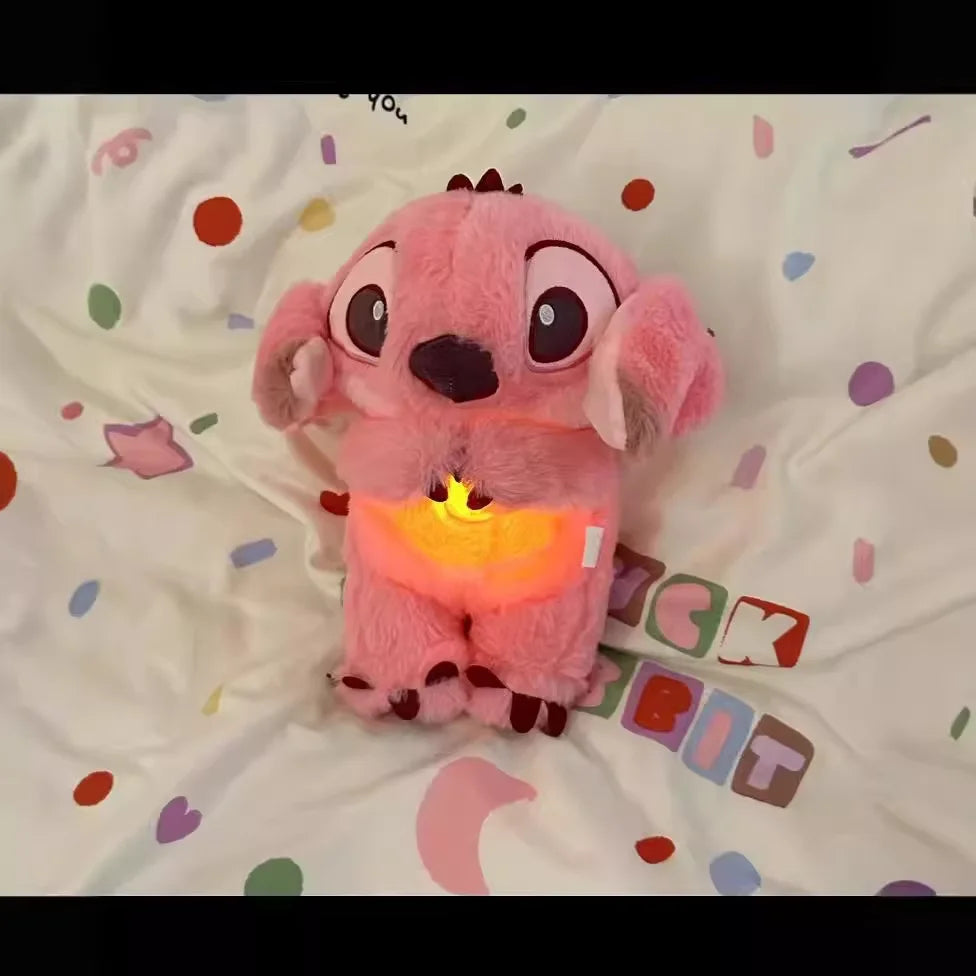 Stitch Anime Plush Doll With Lighting Music Airbag Kawaii Toy Baby